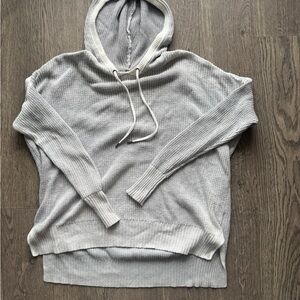 American Eagle Outfitters Gray Hooded Sweater